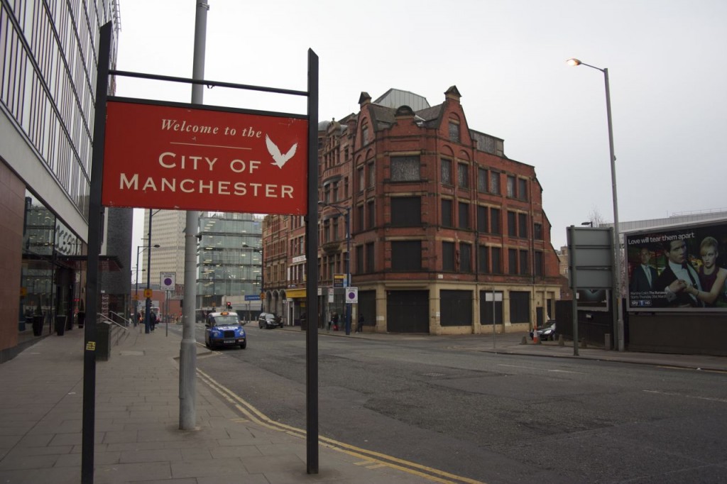 Welcome to Manchester sign Sign for Welcome to Manchester