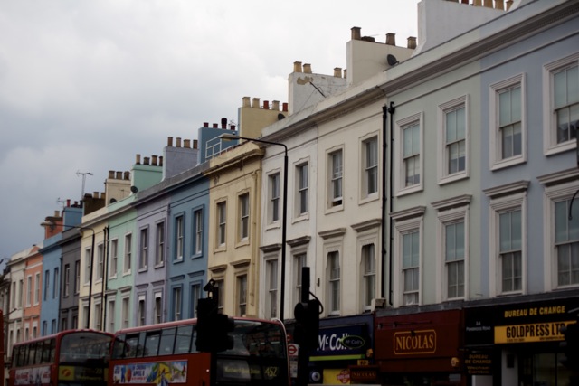 pastel flats of Portobello Market Portobello Market's pastel flats