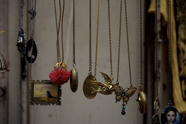 Necklaces for sale in Portobello Market Portobello Market necklaces for sale