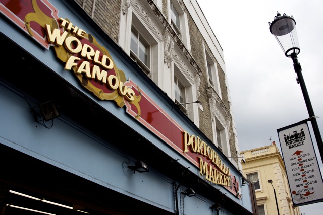 World famous Portobello Market Portobello Market world famous sign