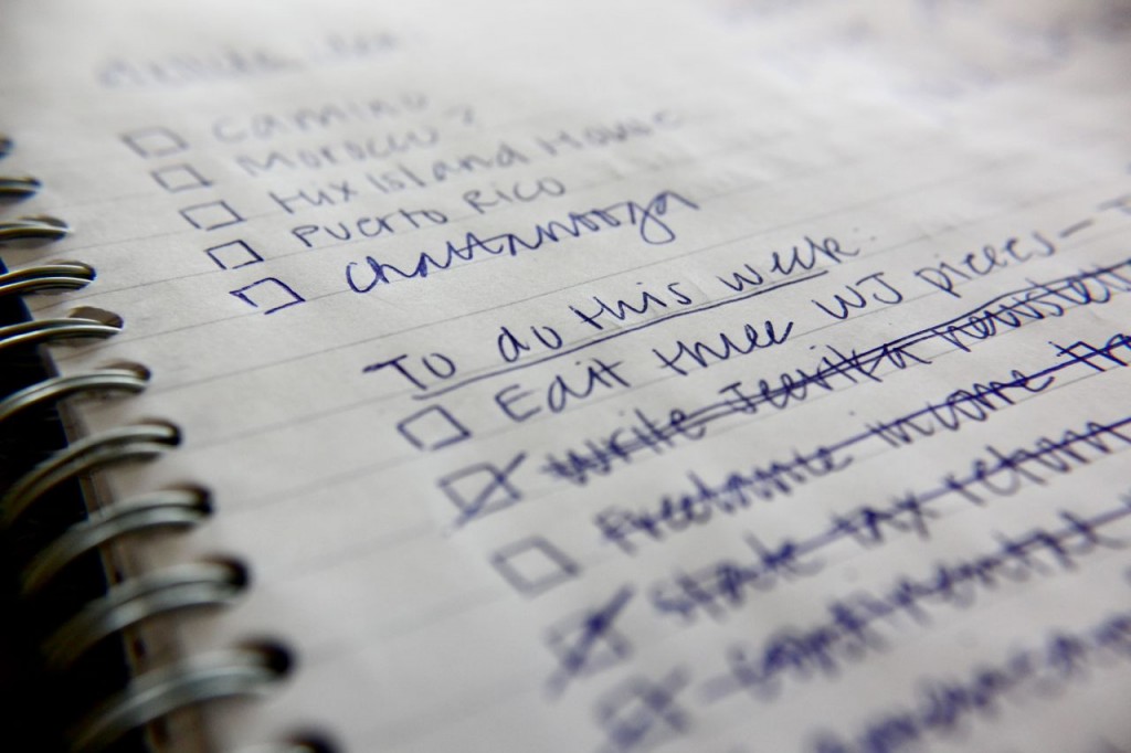 The never-ending list Building momentum - to-do lists