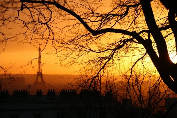 Sunset from Montmarte Dealing with travel regrets