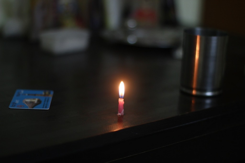 Leaving a candle burning Birthdays in India