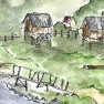 Laos travel sketch