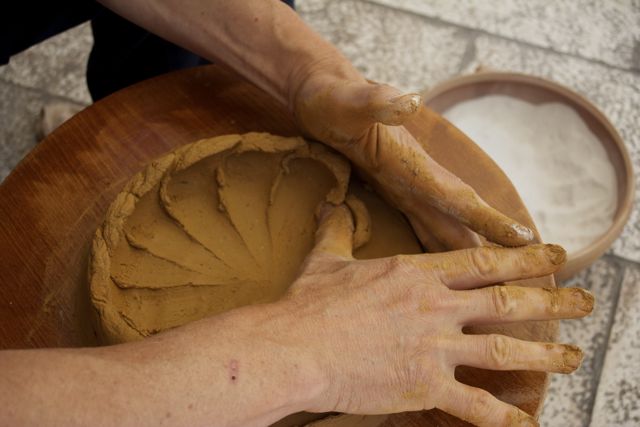 Meeting Pepi the potter in Zadar, Croatia.