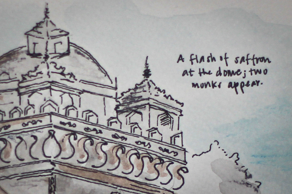 Sketching Laos: Extra hours and unexpected encounters in Vientiane.