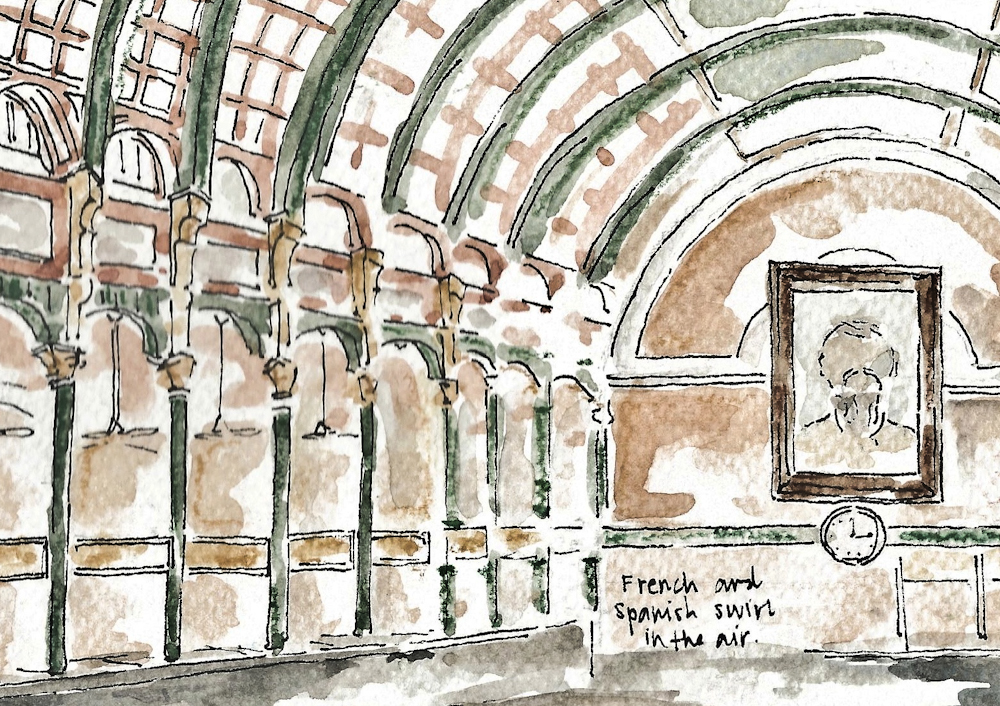 Sketching Vietnam: Sketching serendipities in Saigon’s Central Post Office.