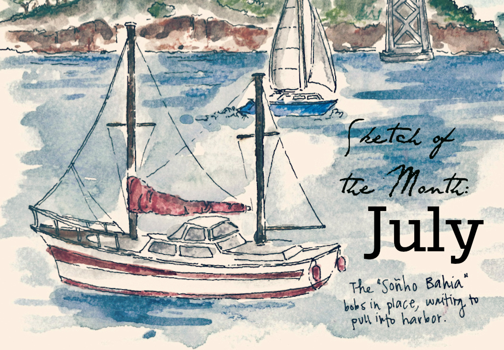 Travel sketch of the month: July edition.