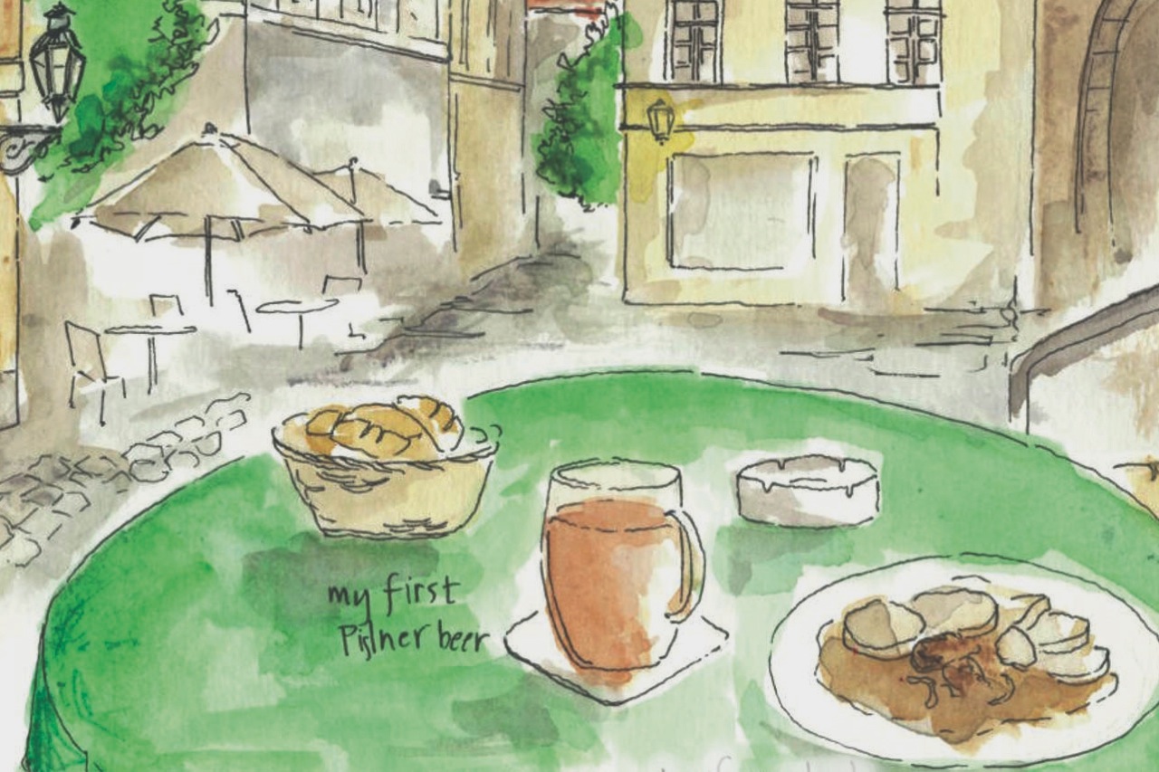 Sketching the Czech Republic: Pilsner and pastries in Prague.