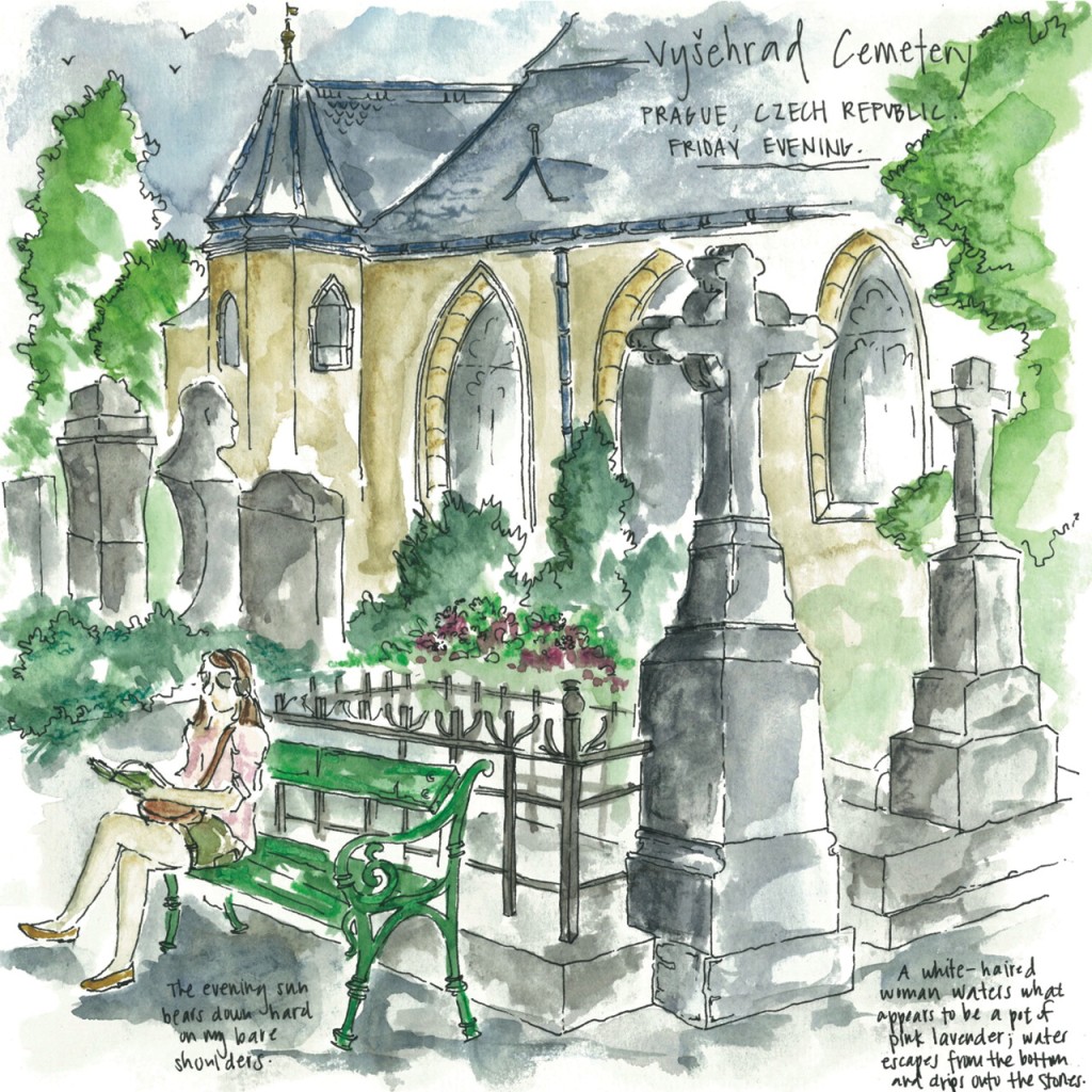 Sketch 3 - Vysehrad cemetery