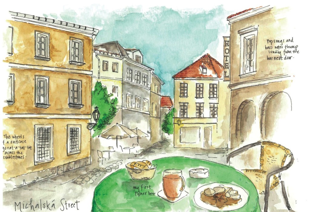 Travel sketch of Prague
