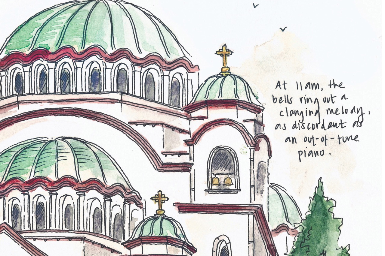 Sketching Serbia: Fifteen hours in Belgrade.