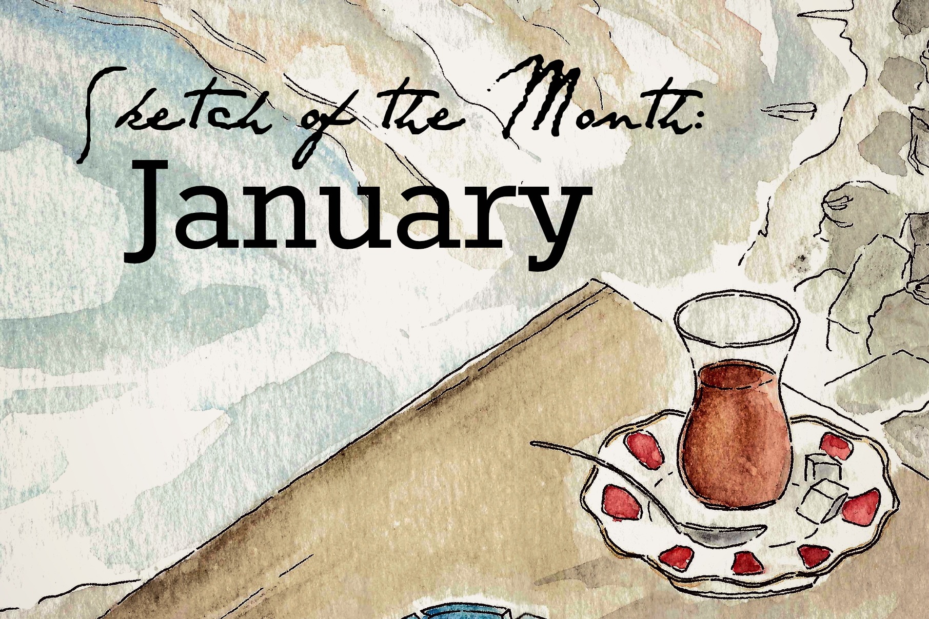Travel sketch of the month: January edition.
