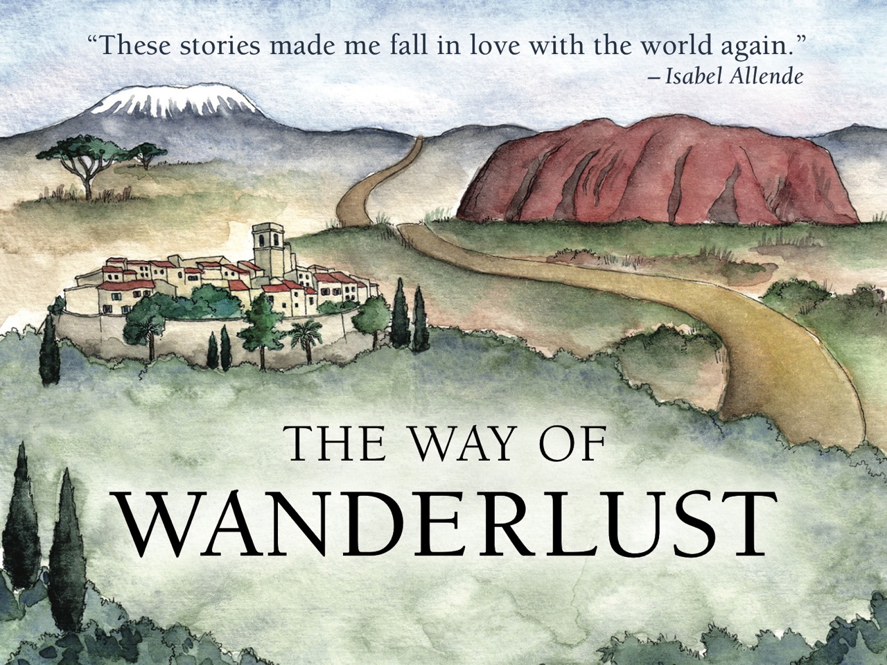 Illustrated book cover for Travelers’ Tales