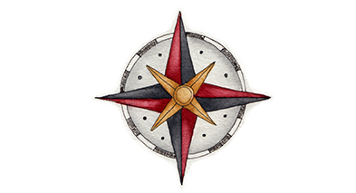 illustration of compass rose